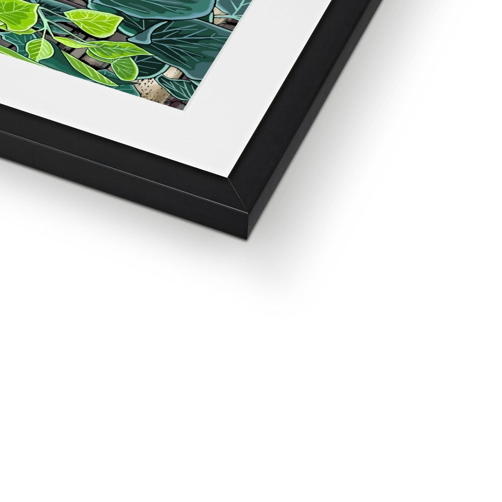 Nuthatch and Ivy Framed & Mounted Print