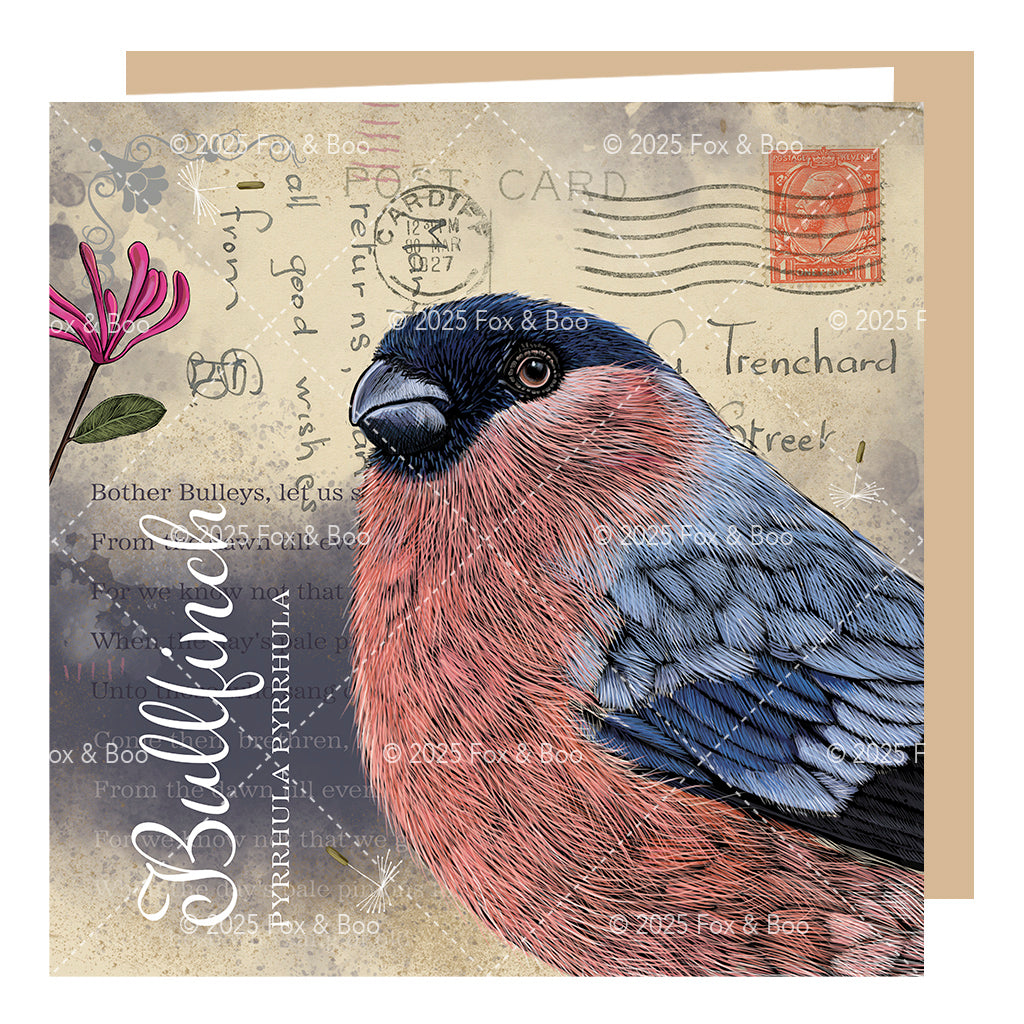 Wholesale ‘Victoria’s Attic’ Bullfinch Card