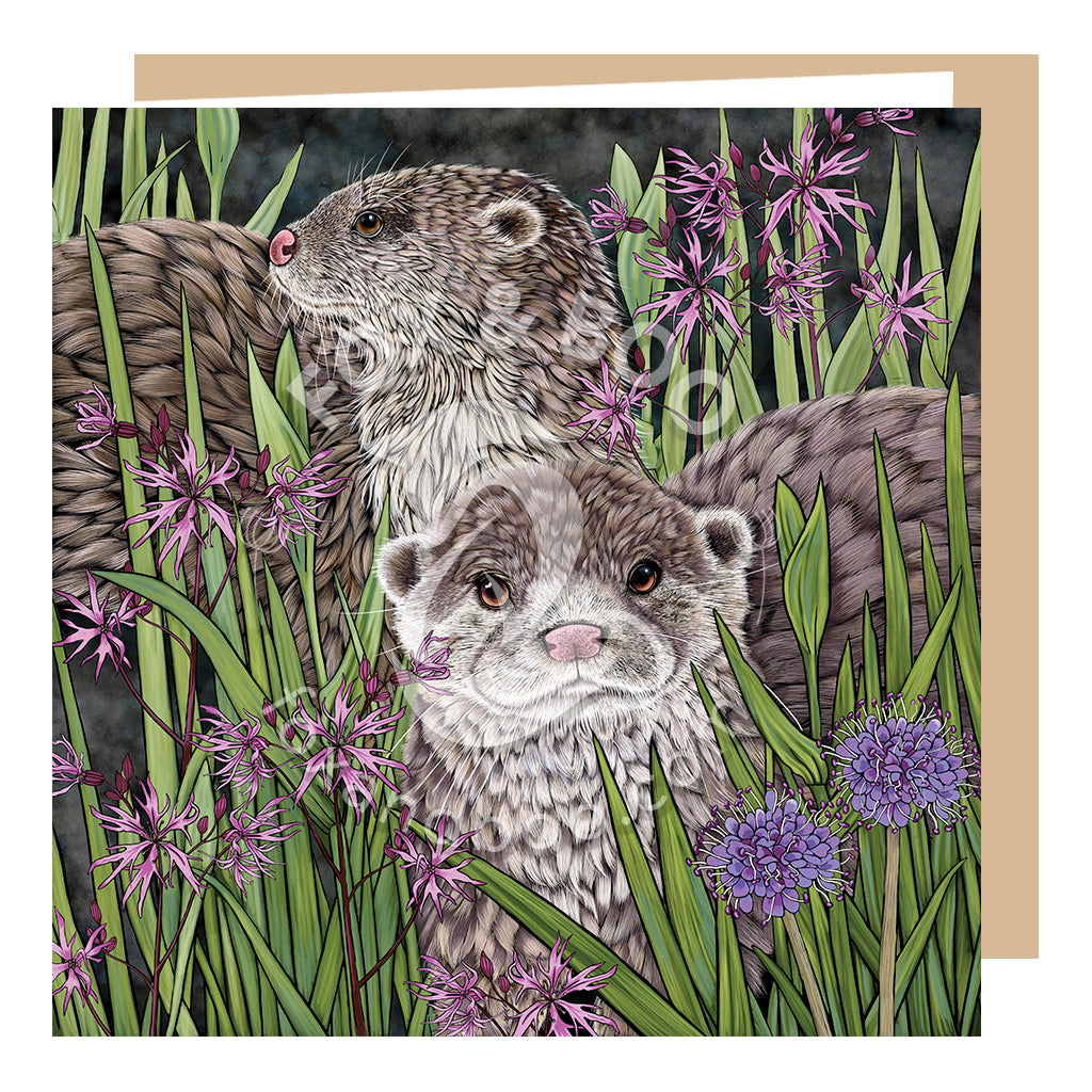 'Otterly Adorable' Otter Card