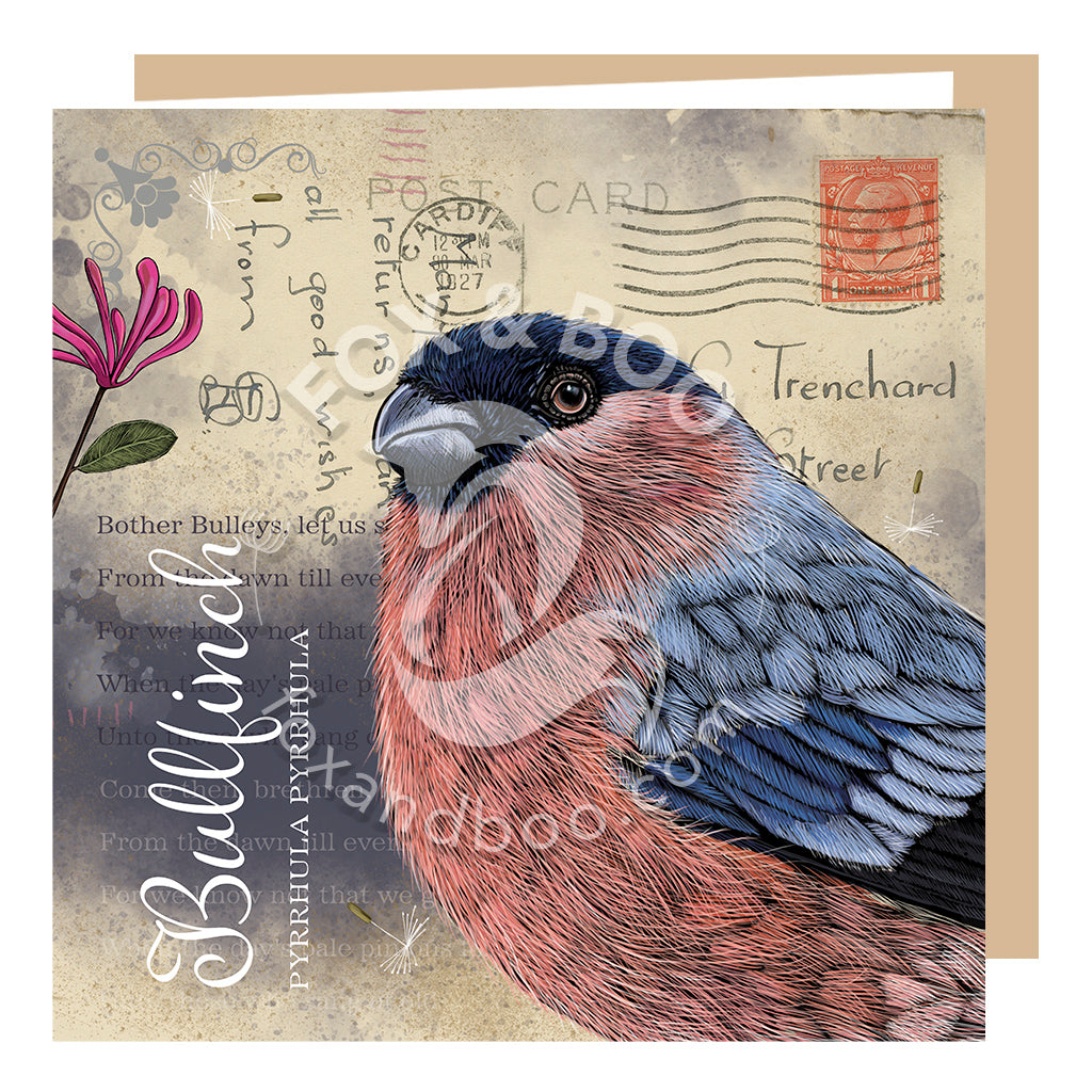 ‘Victoria’s Attic’ Bullfinch Card