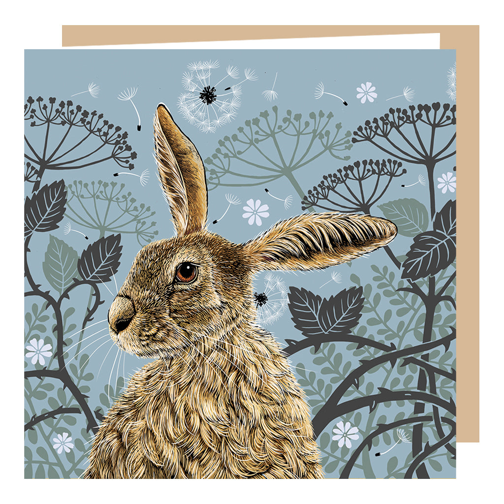 Decorative Hare Card