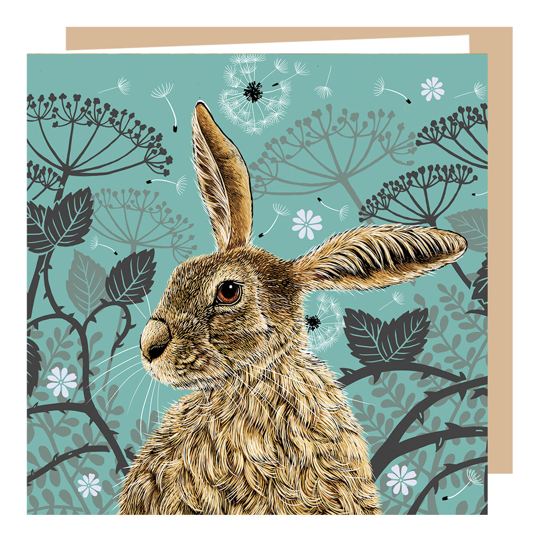 Decorative Hare Card