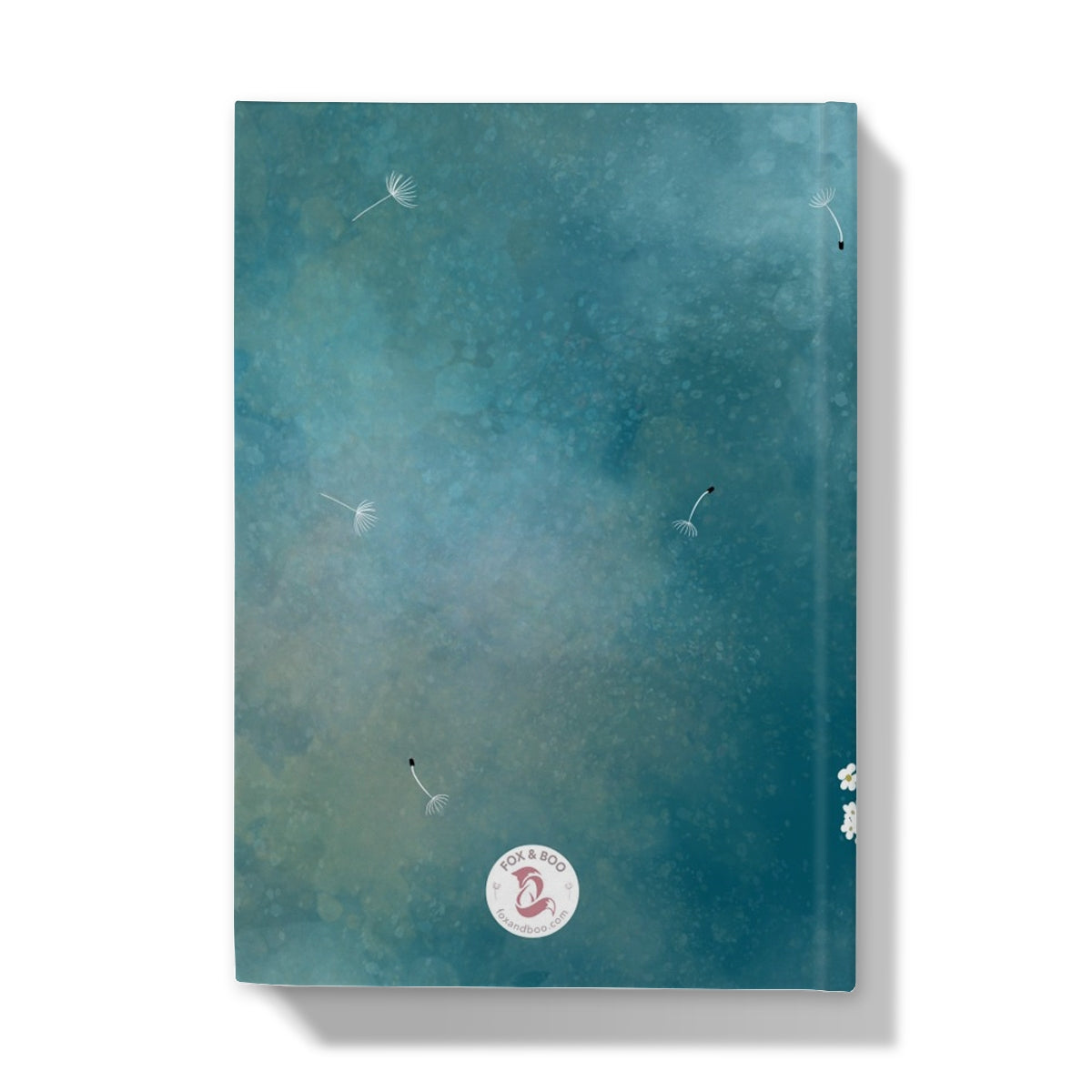 Long Tailed Tits Hardback Notebook Journal - reverse