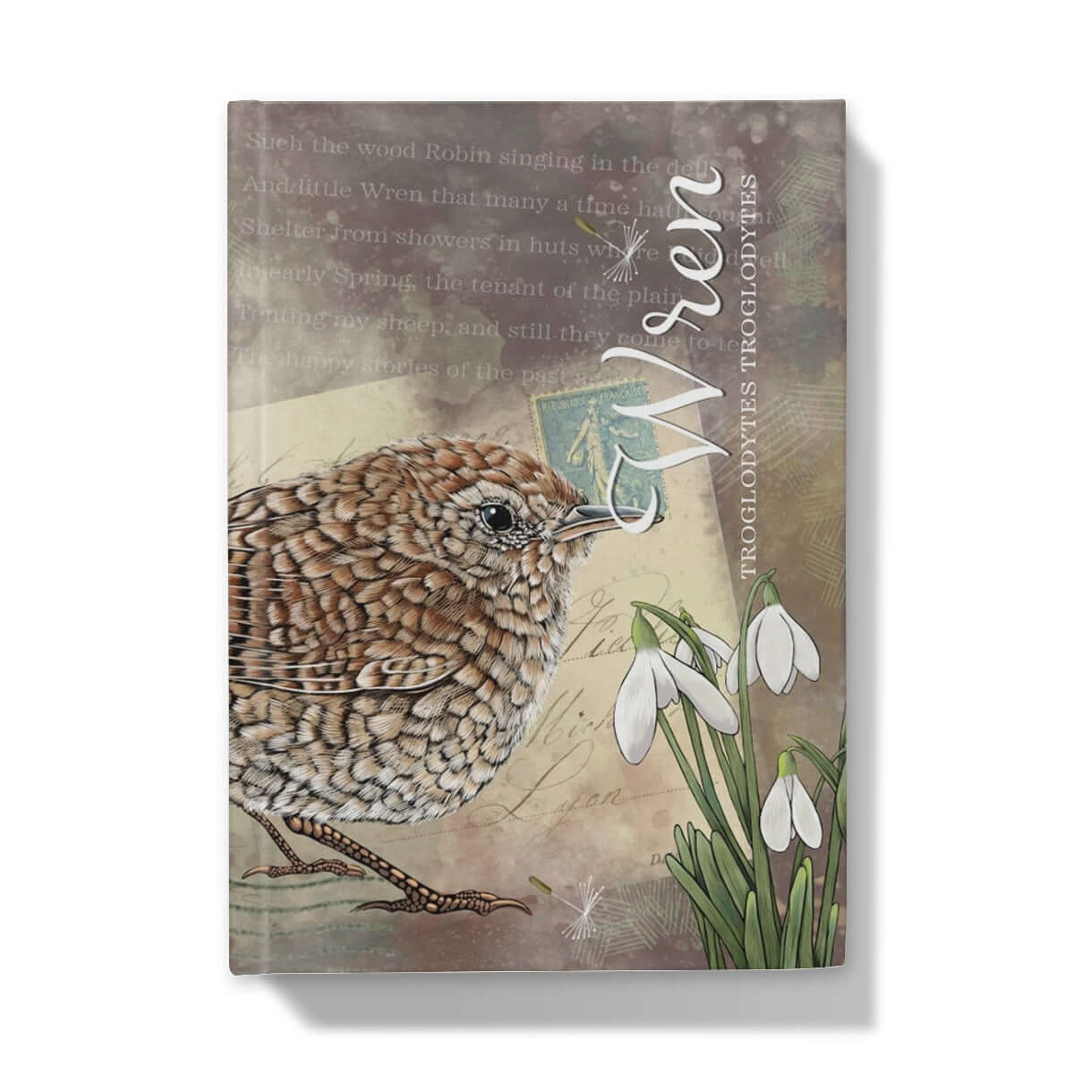 Vintage Style Wren Hardback Journal