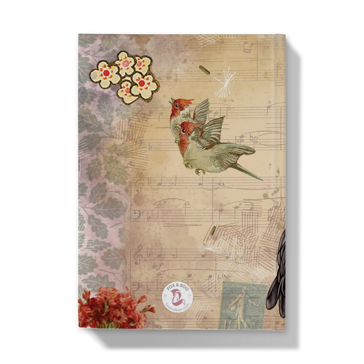 Vintage Style Robin Hardback Journal