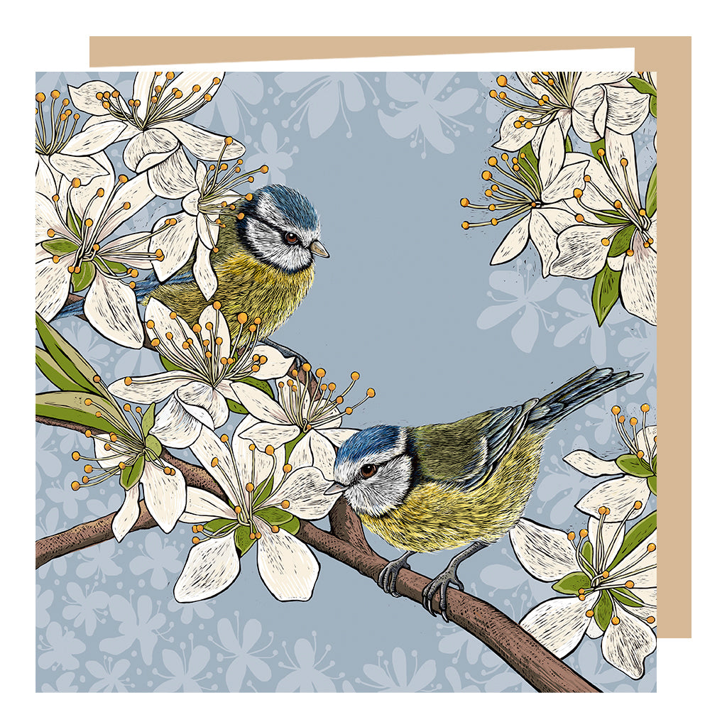 Wholesale Hedgerow Blue Tits Card
