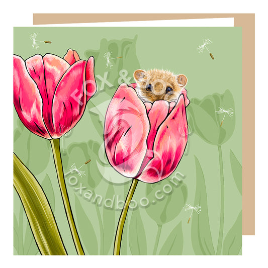 'Home Sweet Home' Dormouse Card