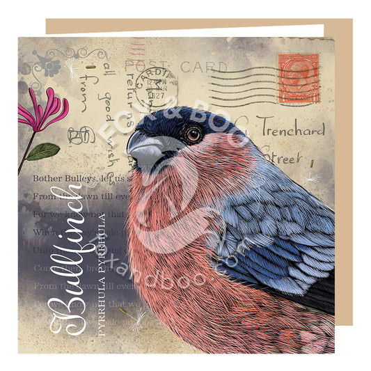 ‘Victoria’s Attic’ Bullfinch Card