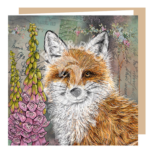 Victoria’s Attic Collection Fox Greeting Card