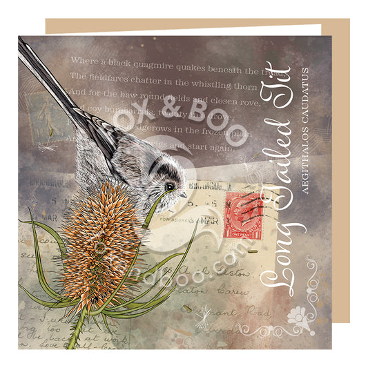 Victoria’s Attic’ Long Tailed Tit Card