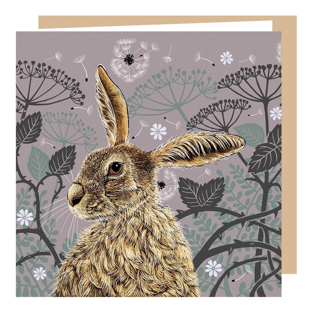 Decorative Hare Card
