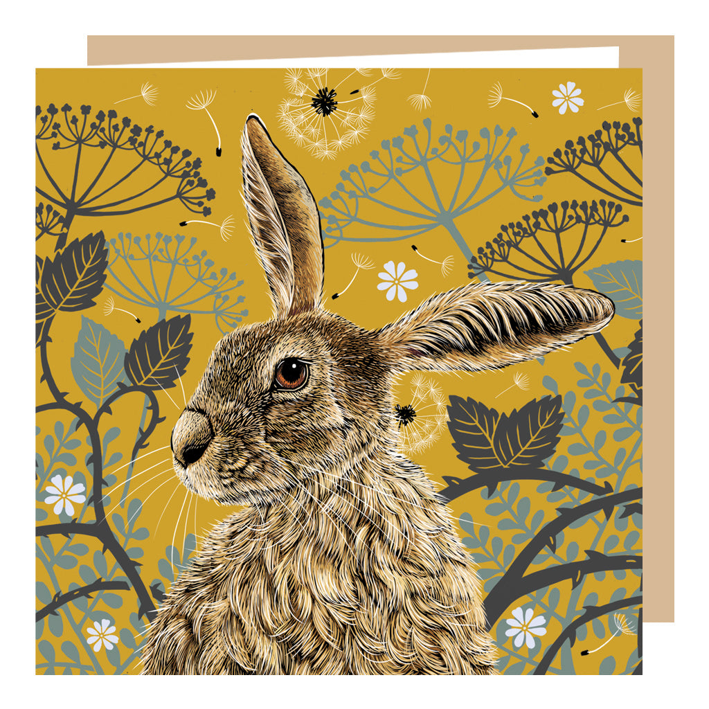 Decorative Hare Card