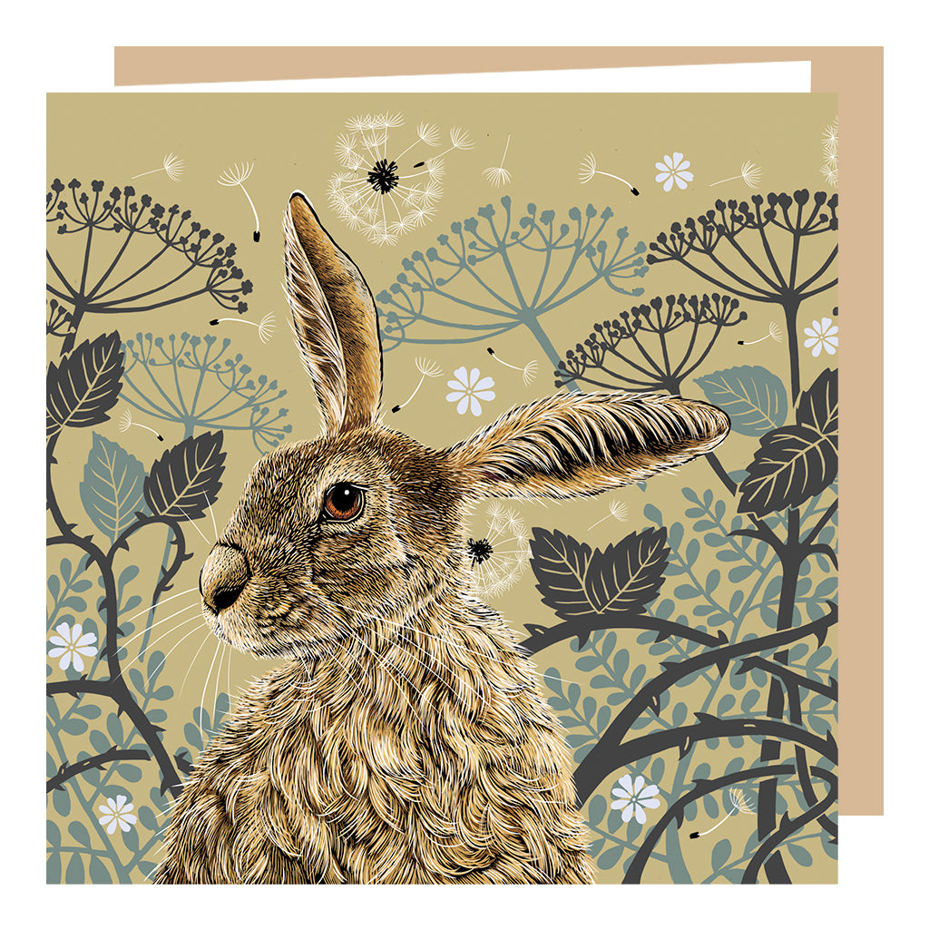 Decorative Hare Card