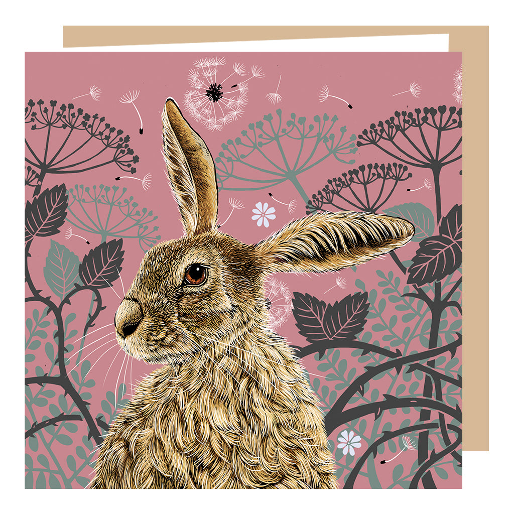 Decorative Hare Card